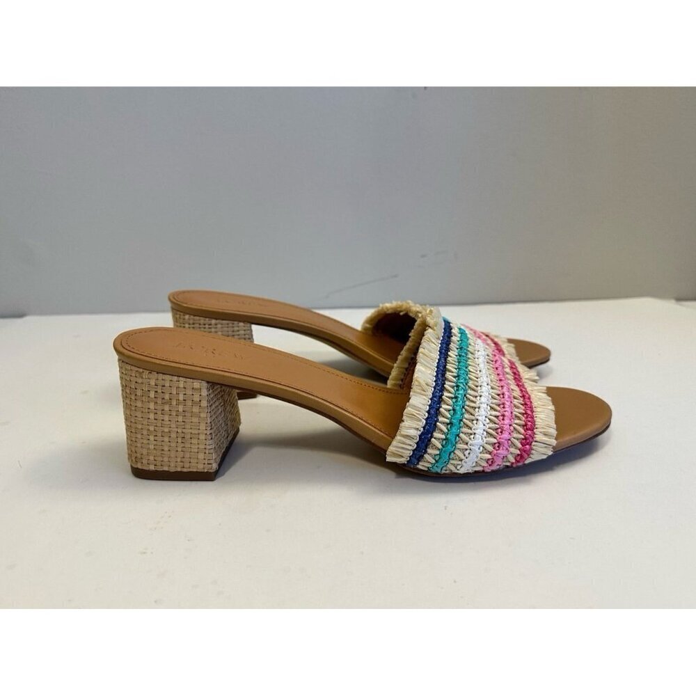 J.Crew Factory Woven Mule Heels Size 11